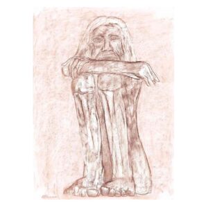 Old Man by Krishen Khanna