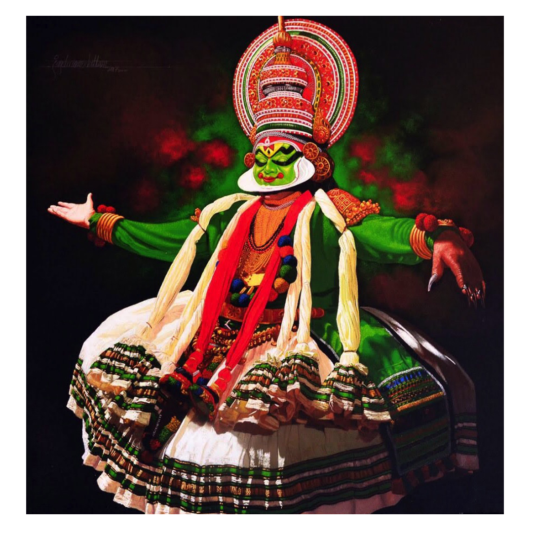 Dancing Kathakali by Prashaant Yampure