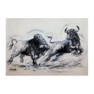 Powerful Bulls by Ananda Das