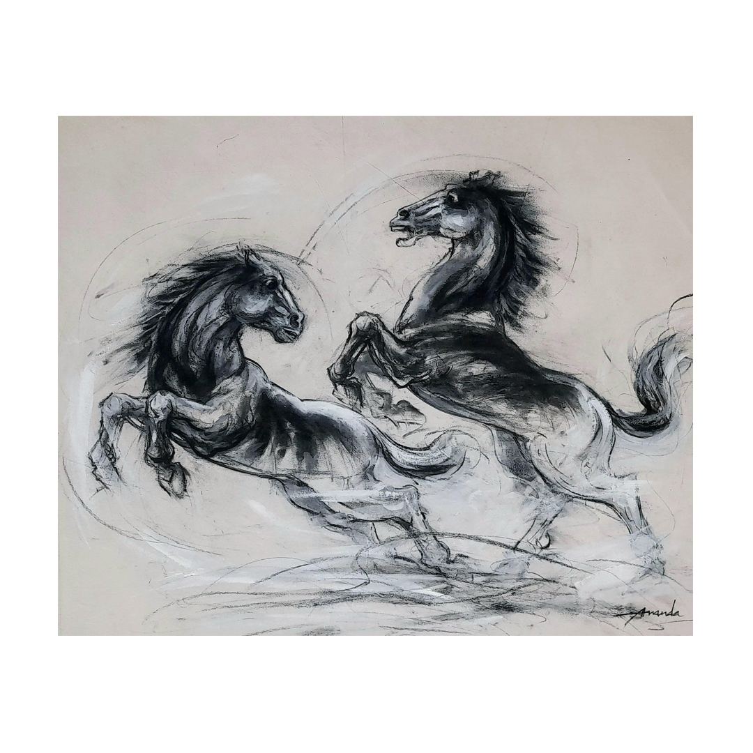 Strong Vibrant & Joyful Horses series by Ananda Das