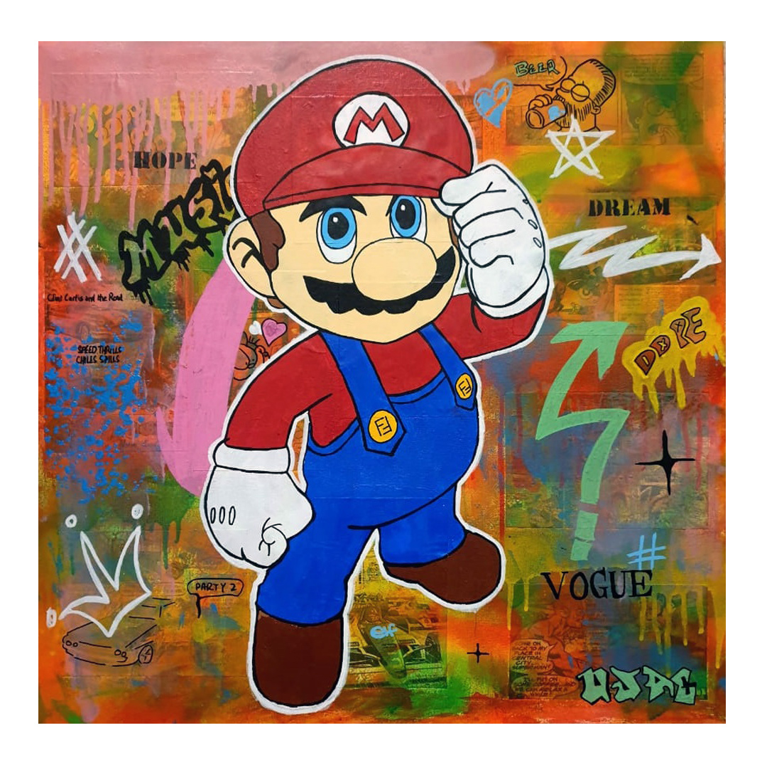 Graffiti Super Mario by Ujas Sadh