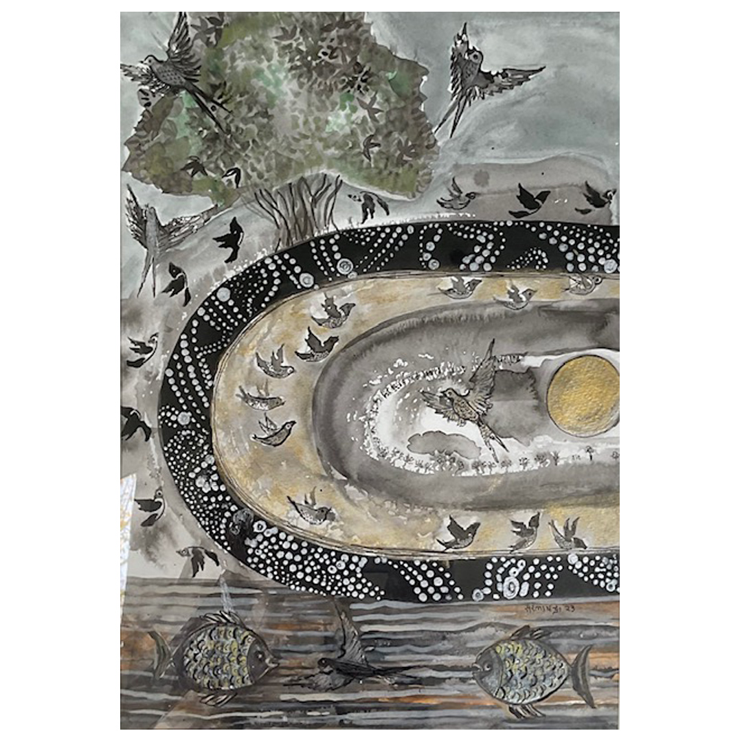 Routes of Migration 3 by Sarla Chandra
