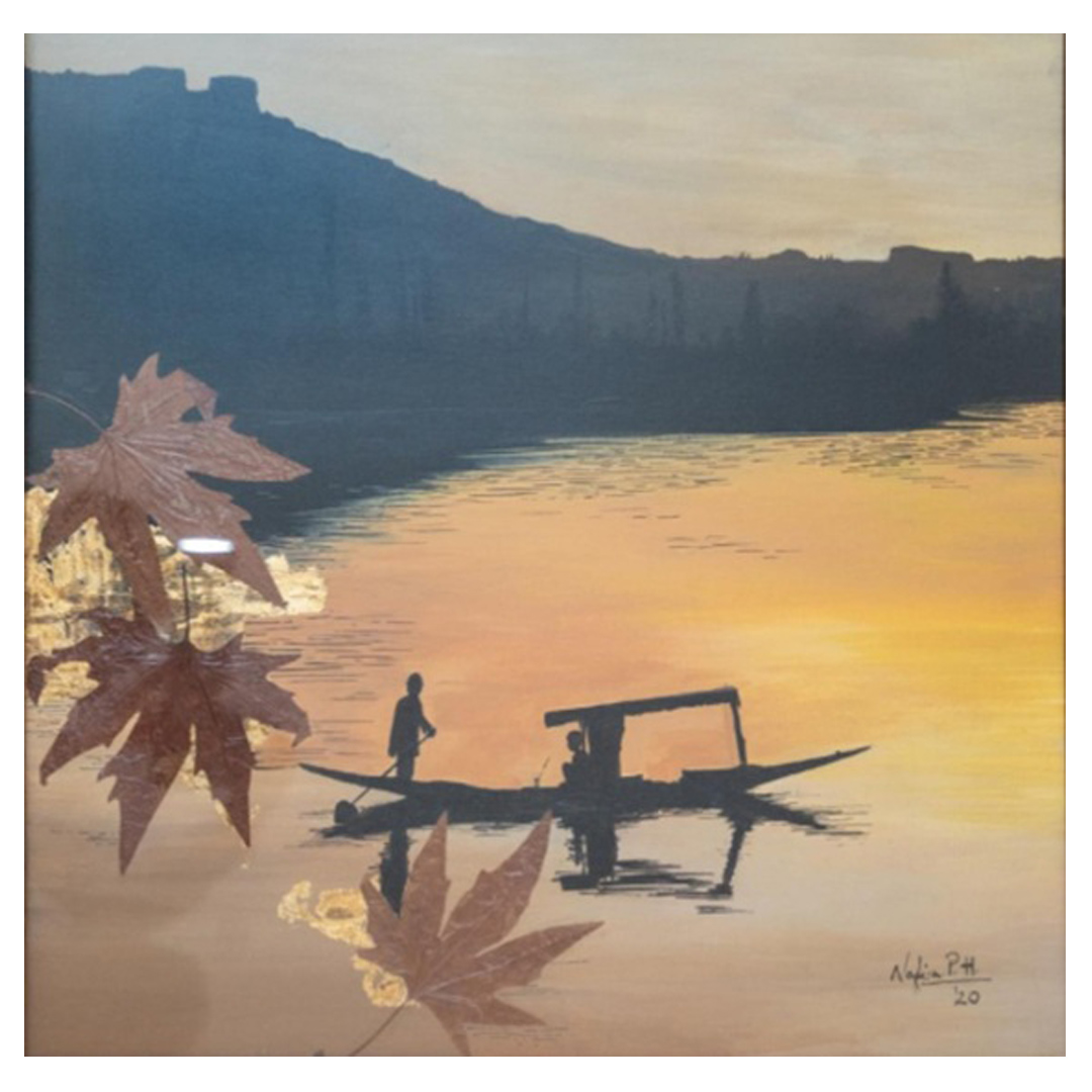 Sunset by the Shikara by Nafisa Poonawala