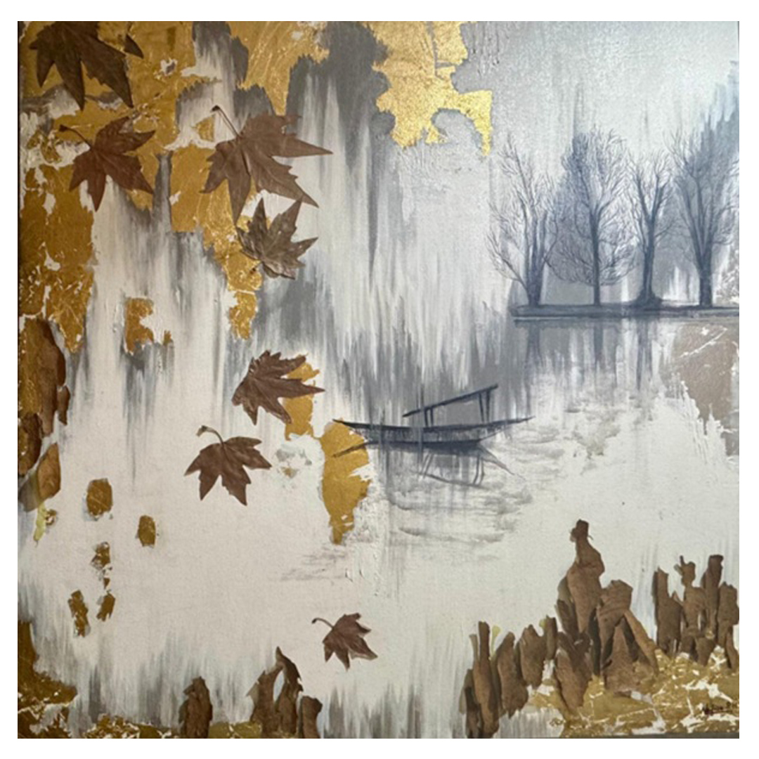 Winter on the Dal Lake by Nafisa Poonawala