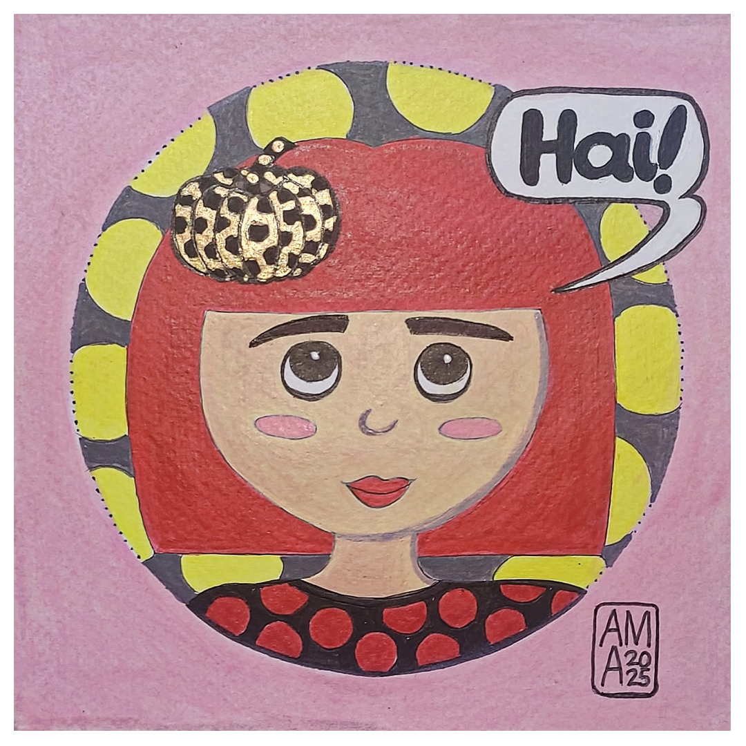 Yayoi says, Hai! by Annemarie Aguas
